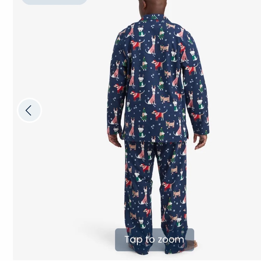 The Company Store Men's XMAS Pajamas Set Size L Flannel - Picture 3 of 10